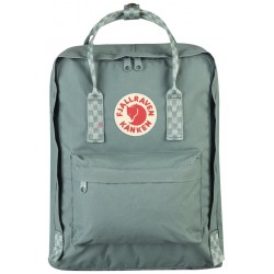 Fjallraven Kanken Frost Green-Chess Pattern Backpack